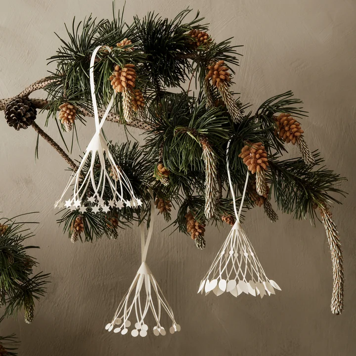 Tassels paper christmas tag by Ferm Living
