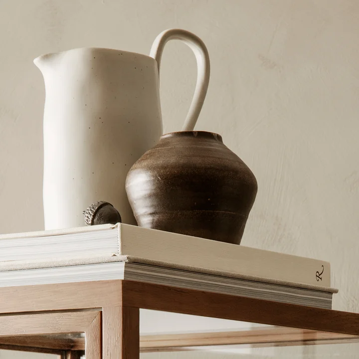 Flow jug by Ferm Living in the color off-white
