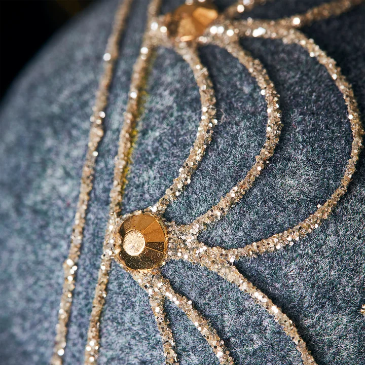 Velour Christmas tree ball from House Doctor in the color dusty green