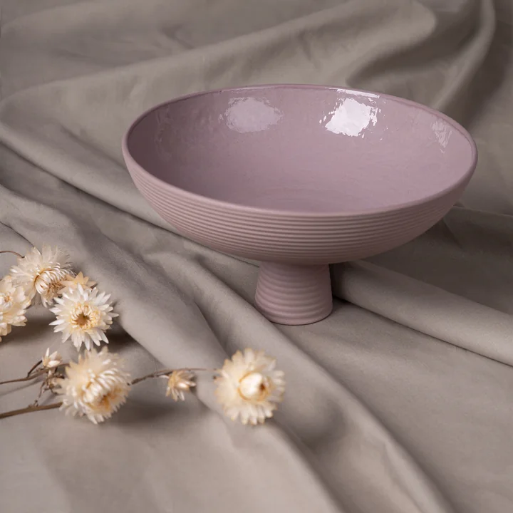Dais Bowl with foot from Schneid in lavender