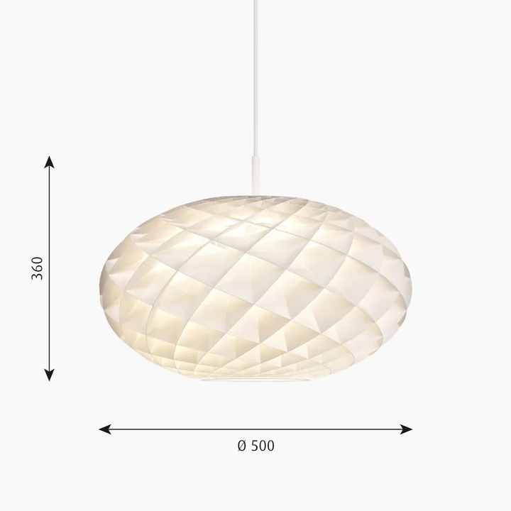 Patera Pendant light oval from Louis Poulsen