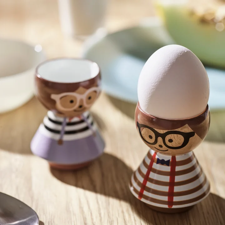 Bordfolk Egg cup boy / girl from Lucie Kaas