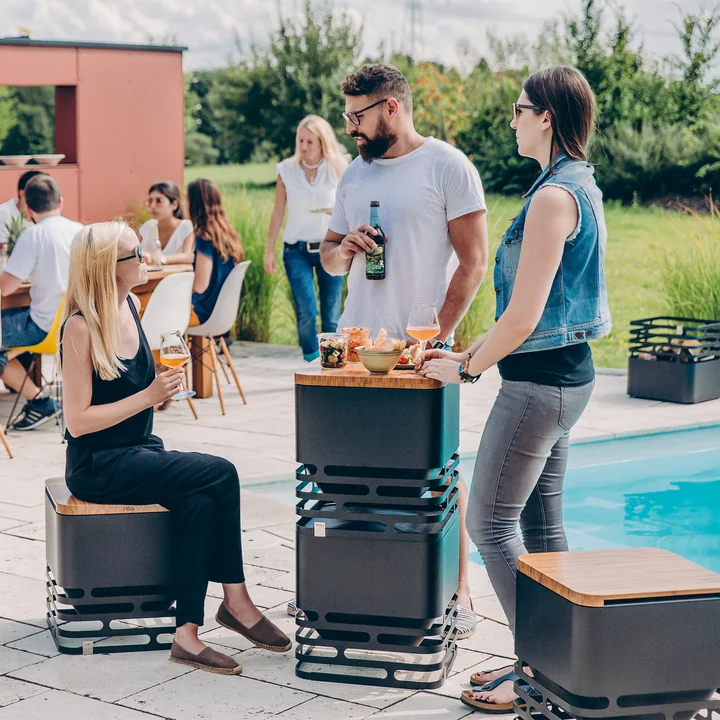 Stackable fire basket with various functions