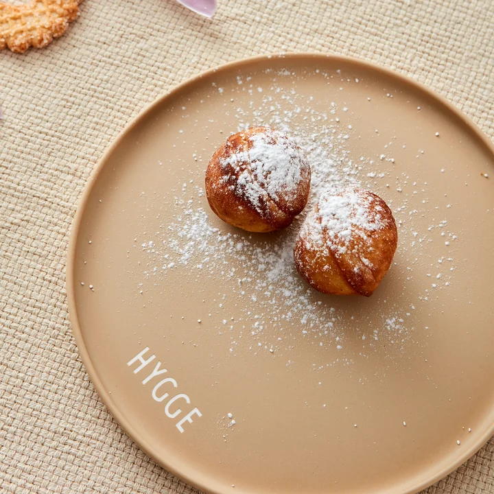 AJ Favourite Porcelain plate from Design Letters in Hygge / beige