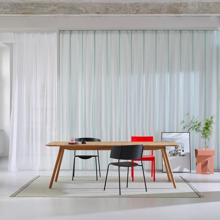 The Meyer extendable table, extended