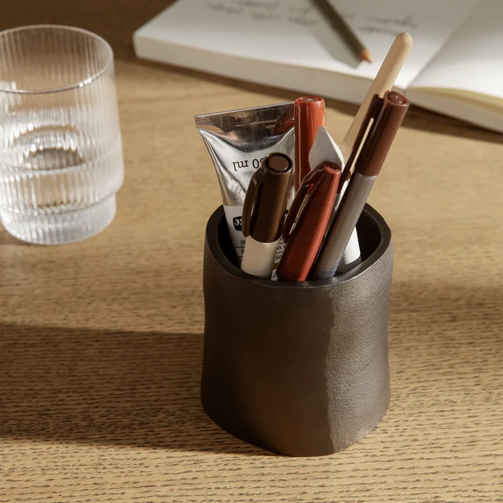 Yama Pencil cup by Ferm Living in color black