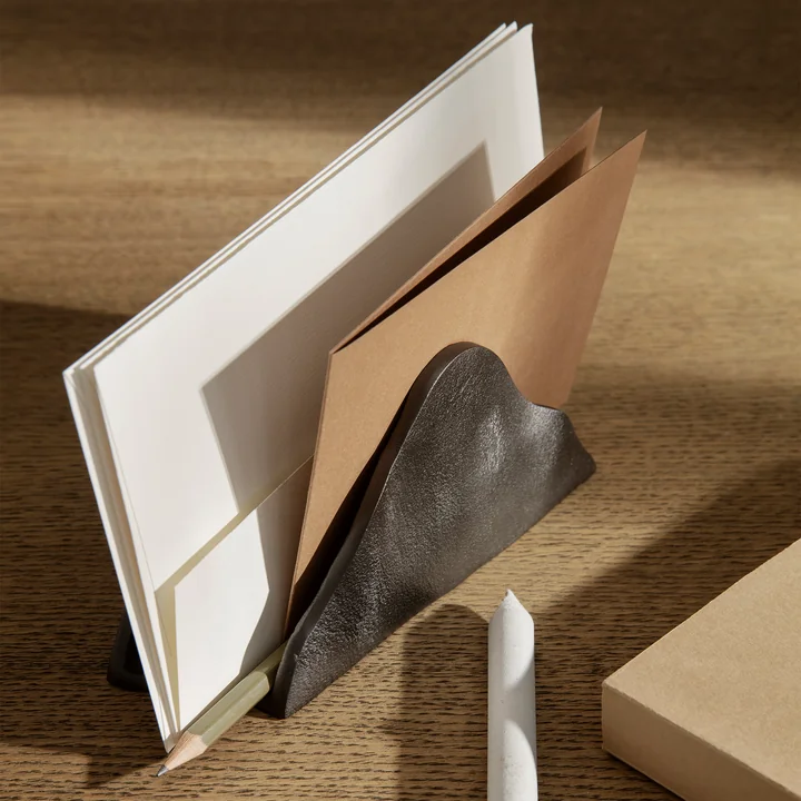 Yama Letter rack by Ferm Living in the color black