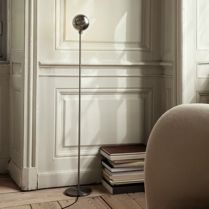 Tiny Floor lamp by Ferm Living in nickel finish