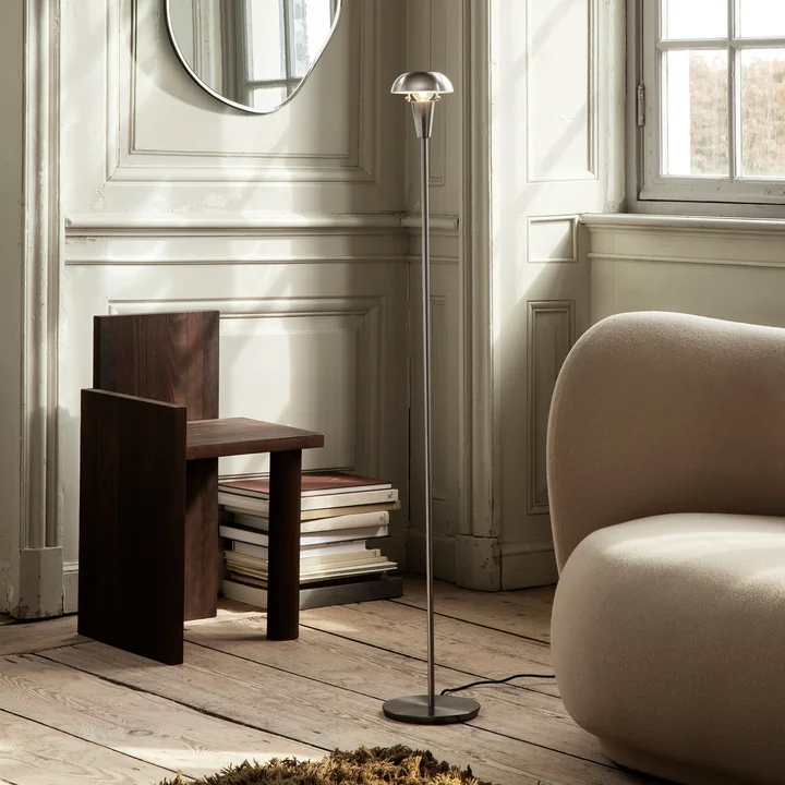 Tiny Floor lamp by Ferm Living in nickel finish
