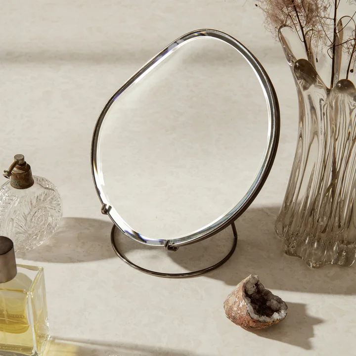 Pond Table mirror by Ferm Living in chrome finish