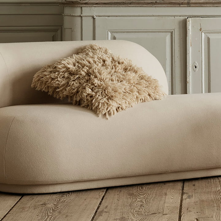 Meadow Pile cushion from ferm Living in the colour light sand