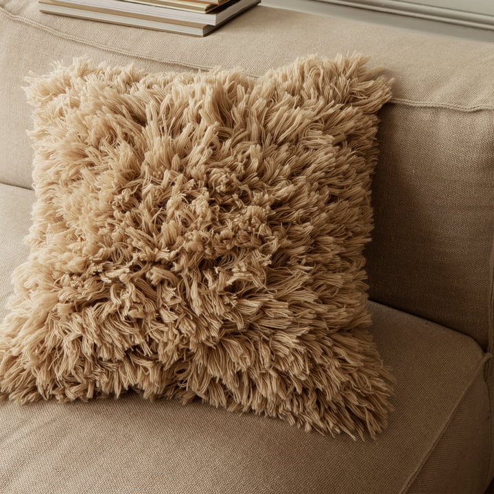 Meadow Pile cushion from ferm Living in the colour light sand