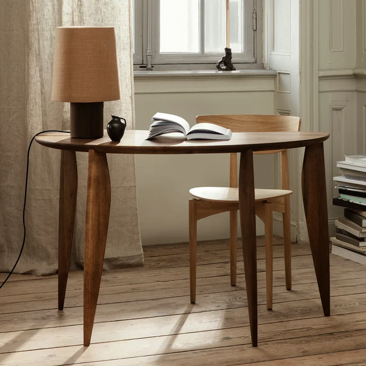 Feve desk from Ferm Living in the walnut version
