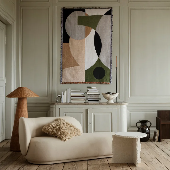 Entire Blanket from Ferm Living in the design multicoloured