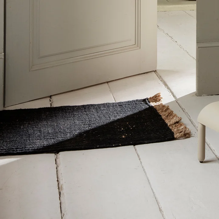 Block Doormat by Ferm Living in color black