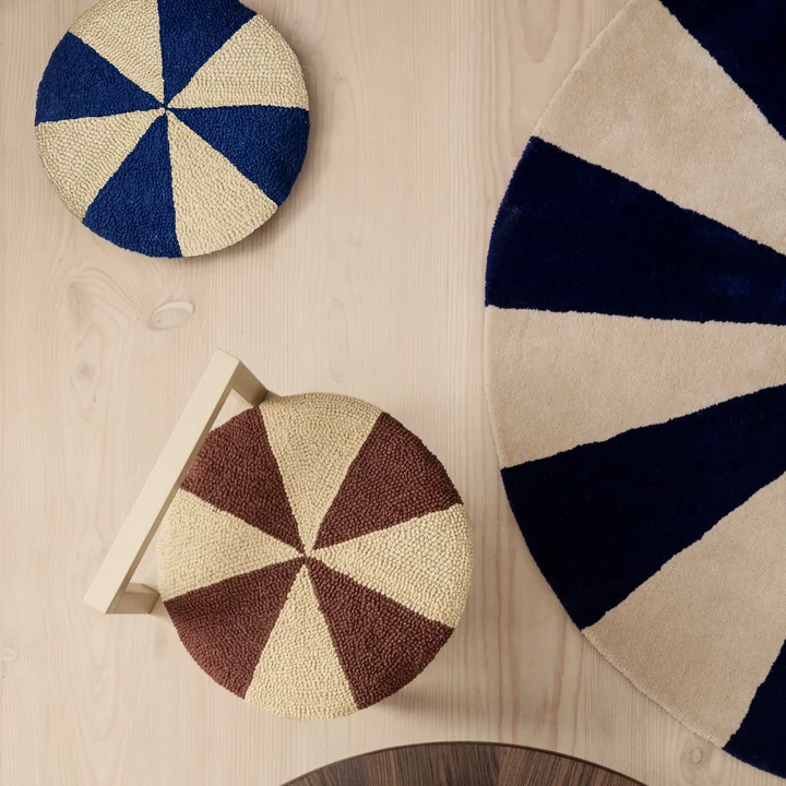 Arch Cushion and rug from Ferm Living