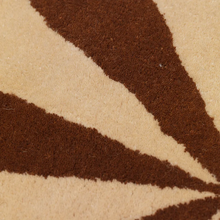 Arch Tufted carpet from Ferm Living in the design brick red / off-white