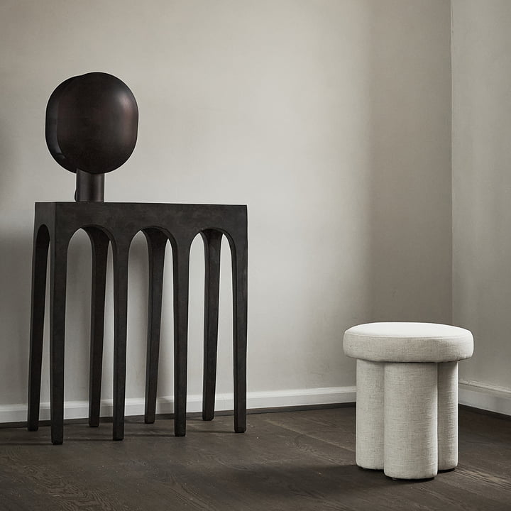 Big Foot Stool from 101 Copenhagen in linen