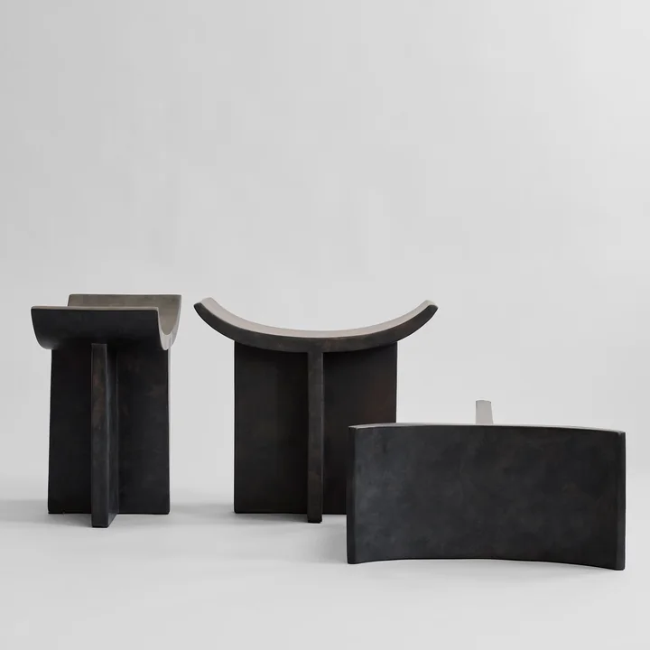 Brutus Stool from 101 Copenhagen in coffee / dark brown