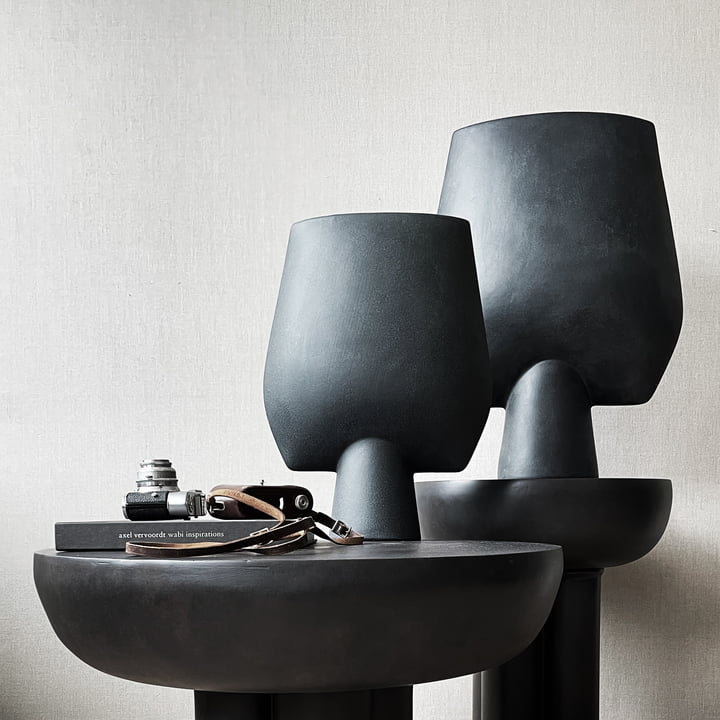 Sphere Vase Square Hexa by 101 Copenhagen in black