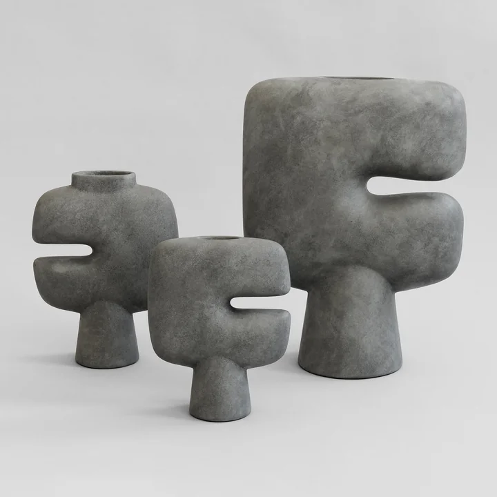 まる　101  Tribal Vase Medio Tribal Vase, Medio - Terracotta | 101 Copenhagen