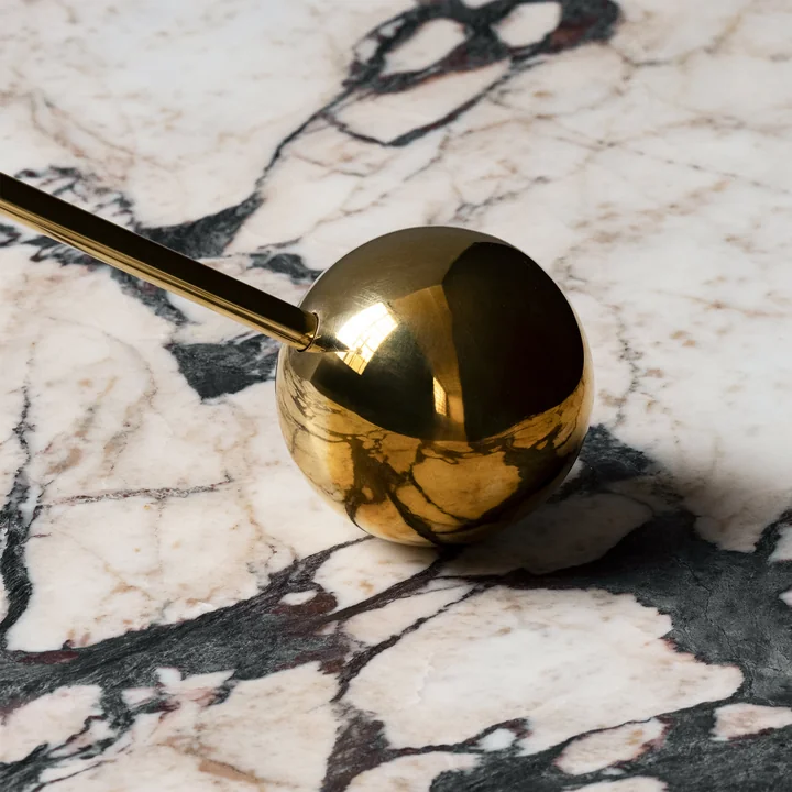 Detail of the Interconnect brass candlestick