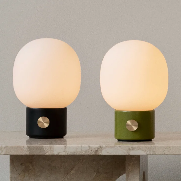 Portable designer lamp in different colors