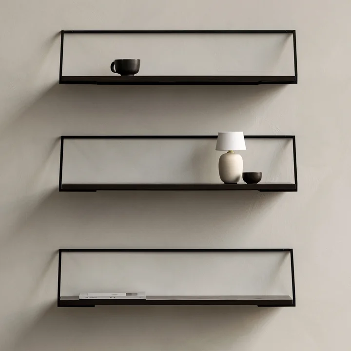 Several Rail wall shelves in the combination