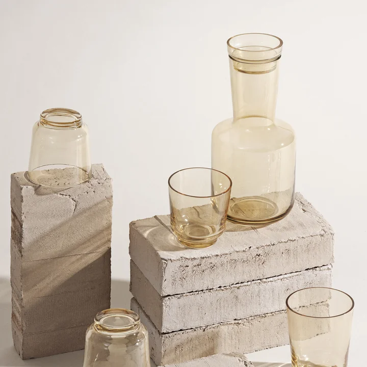 Raise Glass carafe and glasses from Muuto