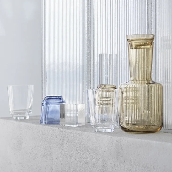 Raise Glass carafe and glasses from Muuto