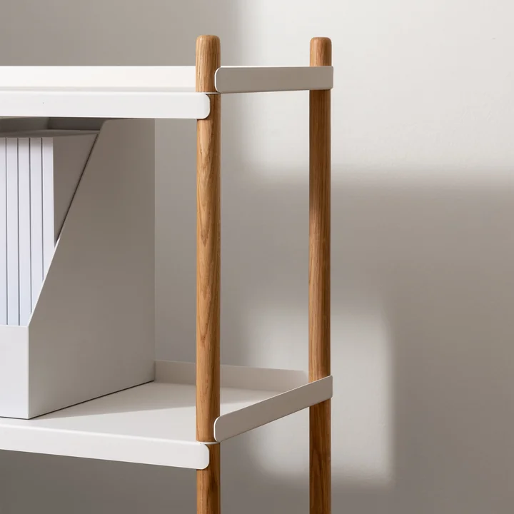 BOLT Shelf from NINE in oak / white