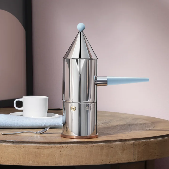 La conica manico lungo Espresso maker from Alessi
