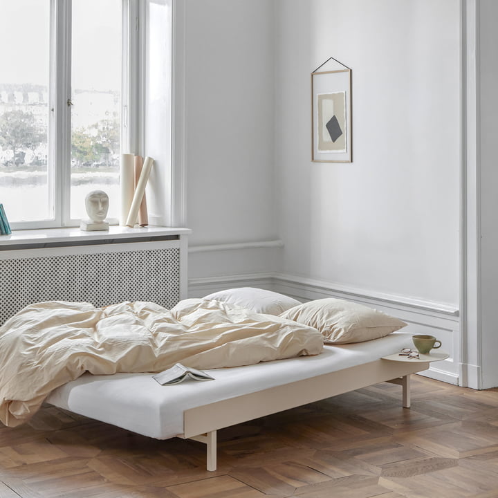 Bed (90 - 180 cm) from Moebe in sand