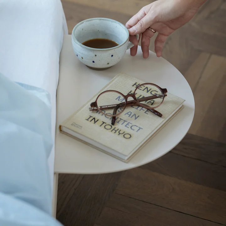 Bedside table for bed from Moebe in sand