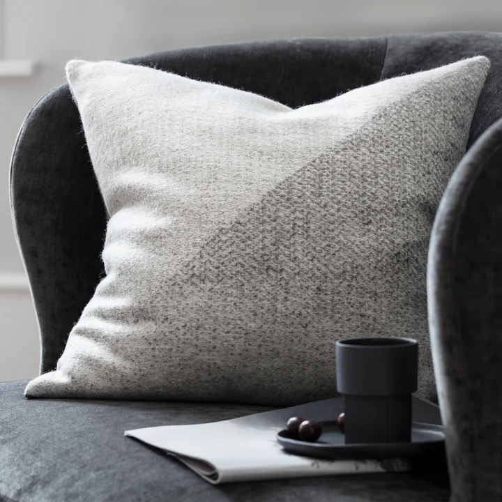 Portør Cushion 50 x 50 cm from Røros Tweed in nature