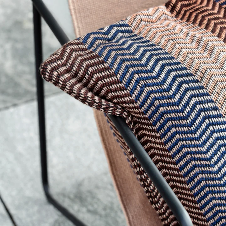 Fri Cushion 60 x 60 cm from Røros Tweed in by the fire