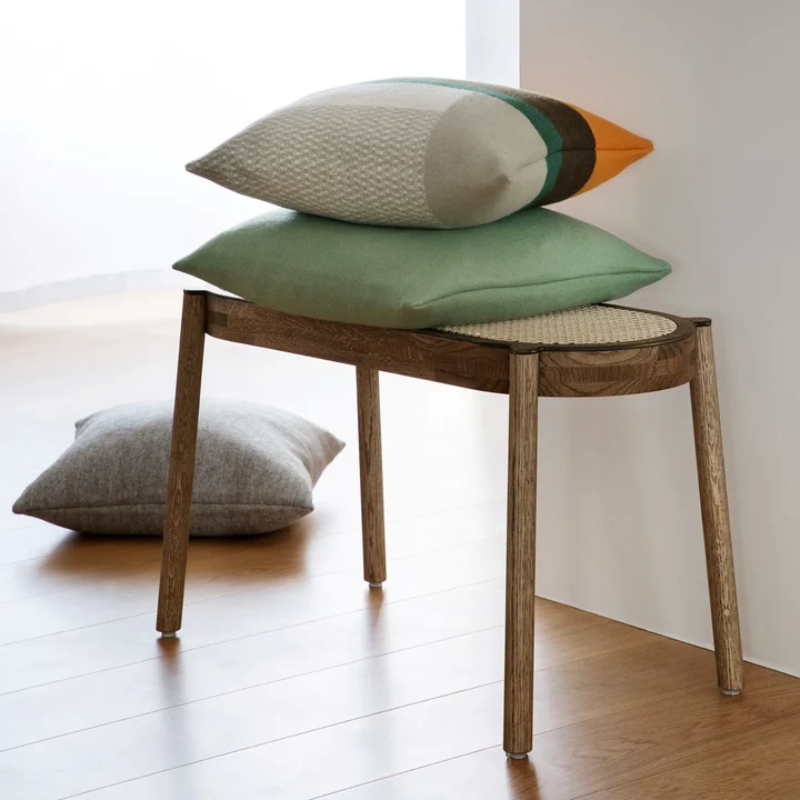 Mikkel Cushion 50 x 50 cm from Røros Tweed in orange