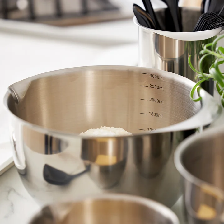 Margrethe Mixing bowl set from Rosti (1.5 + 2.0 + 3.0 l) in stainless steel