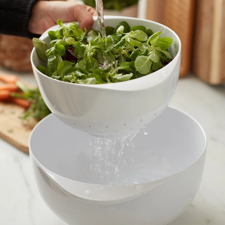 Colander Margrethe in 4 l and white from Rosti