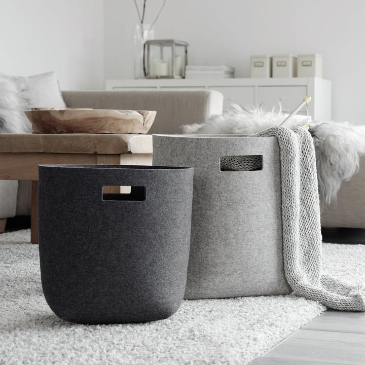 Felt wastepaper basket by Hey Sign