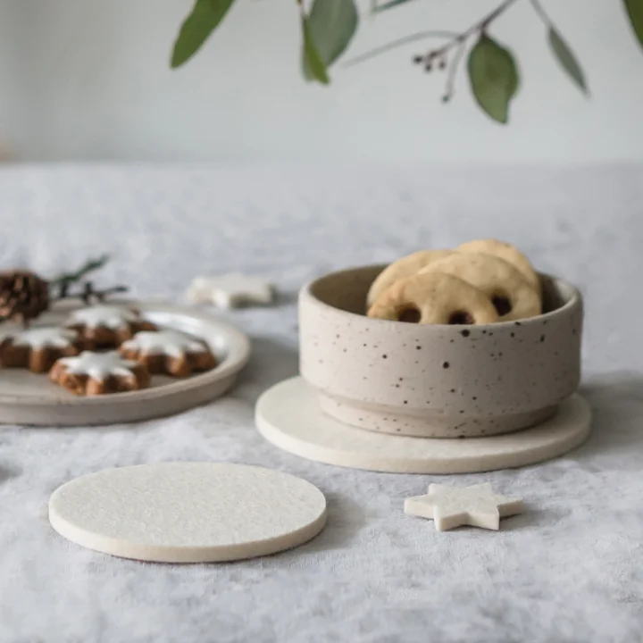 Scatter stars and coasters from Hey Sign