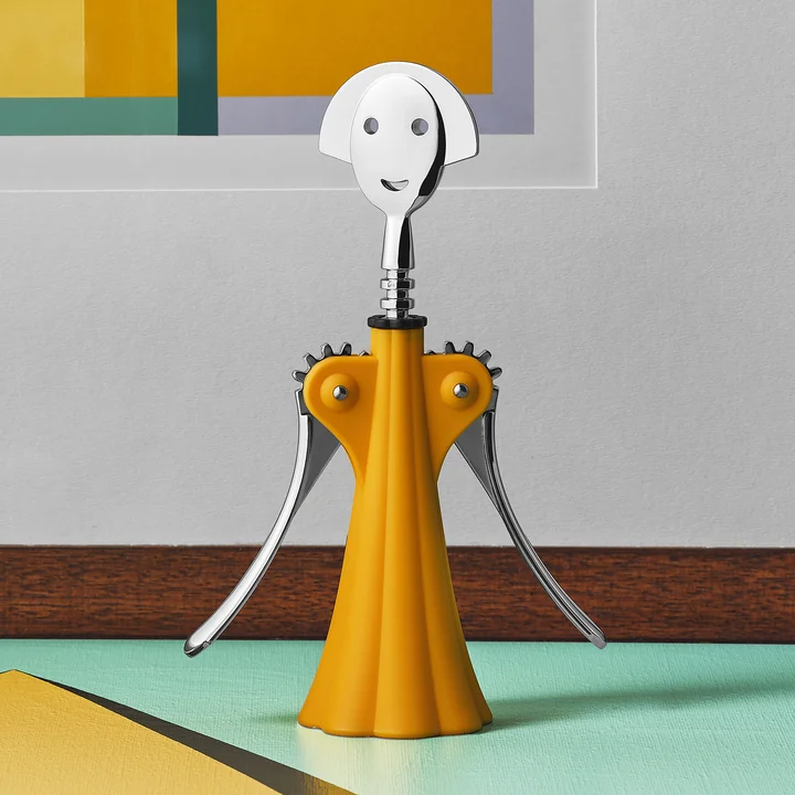 Corkscrew Anna G. from A di Alessi in yellow