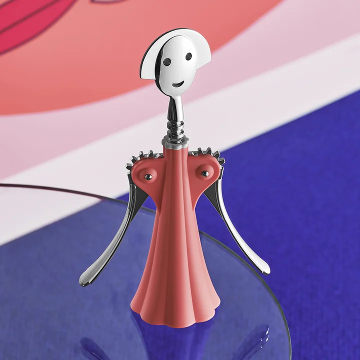 Corkscrew Anna G. from A di Alessi in pink