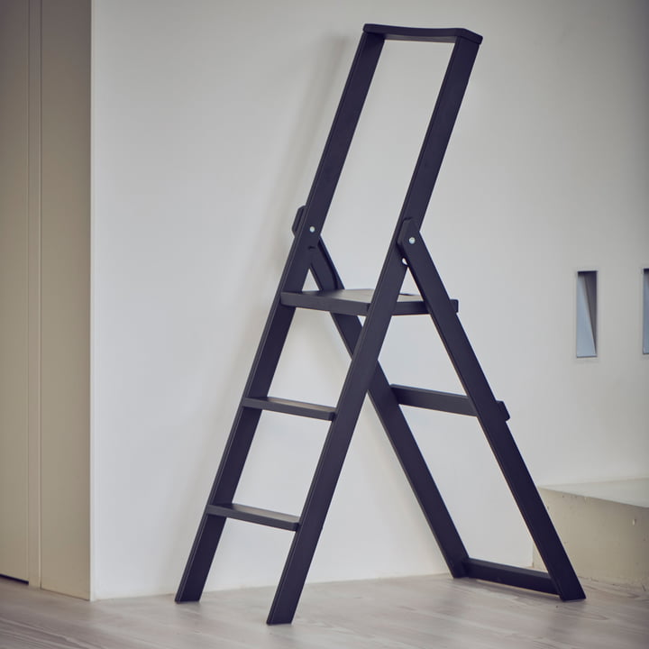 Ego Stepladder, 3 steps from Jan Kurtz in black