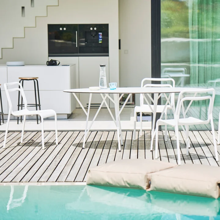 Live Outdoor Chair from Jan Kurtz in white