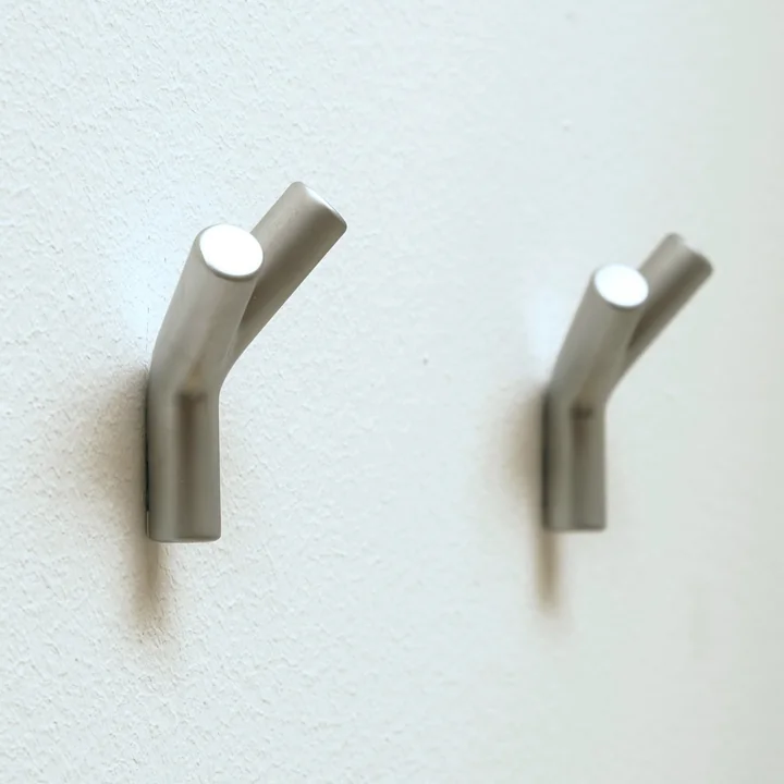 Wardrope Wall hook, chrome matt (set of 2) by Authentics