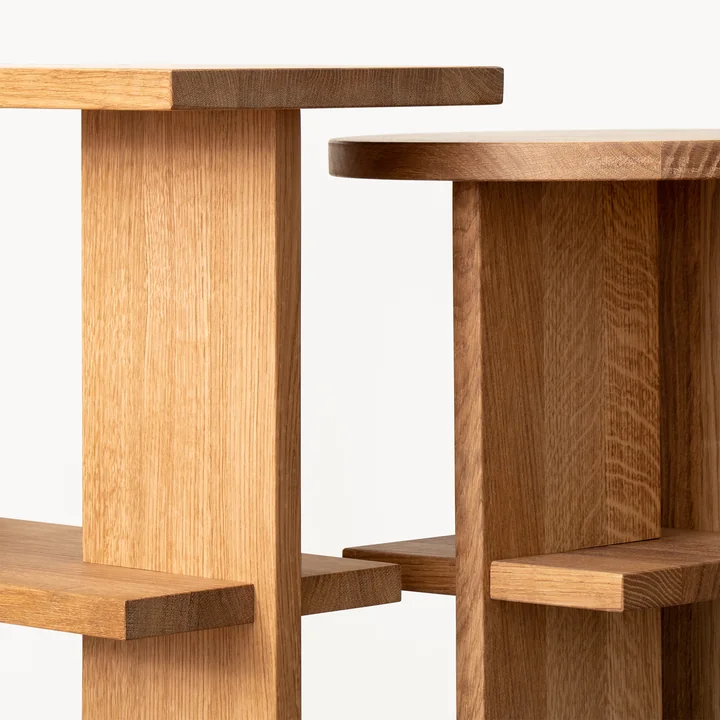 Tee Side table round and rectangular from NINE