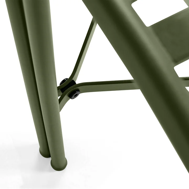 Palissade Park Dining Bench from HAY in the color olive