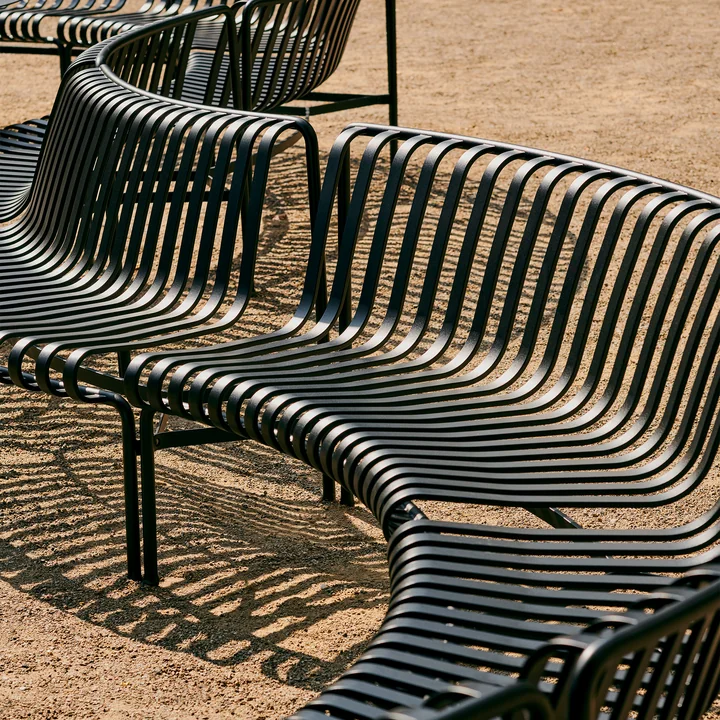 Palissade Park Dining Bench from HAY in the color anthracite