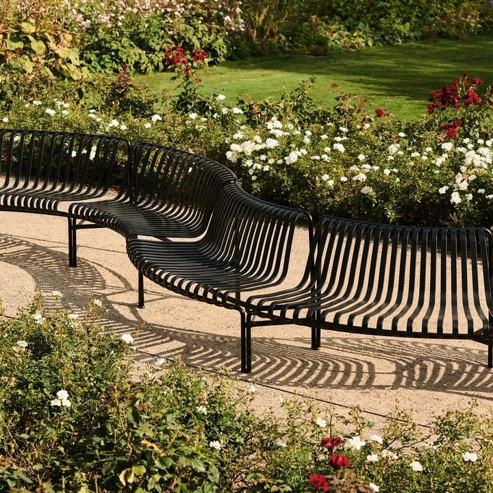 Palissade Park Dining Bench from HAY in the color anthracite